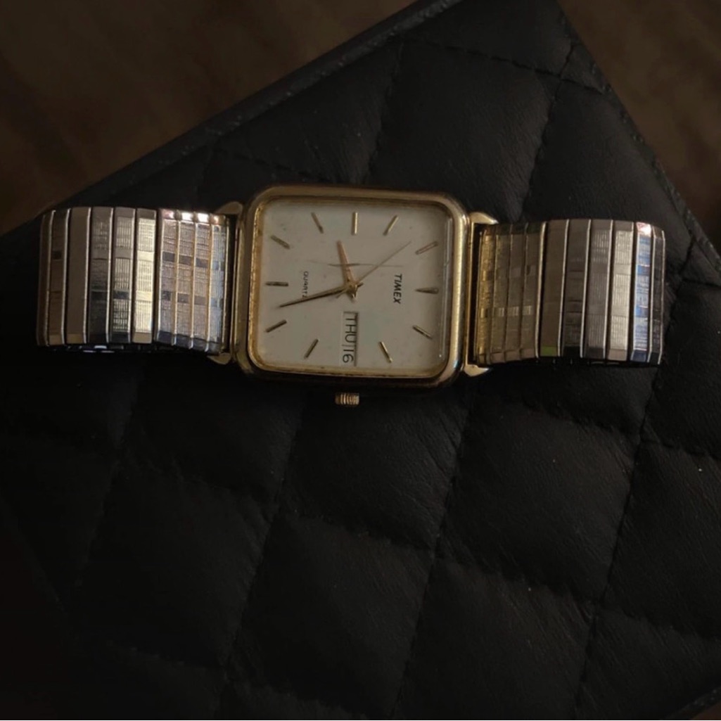 Timex Two-Tone Square Face Watch